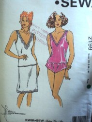2199 KS CAMISOLE,HALF SLIP,PANTIES PATTERN XS-XL
